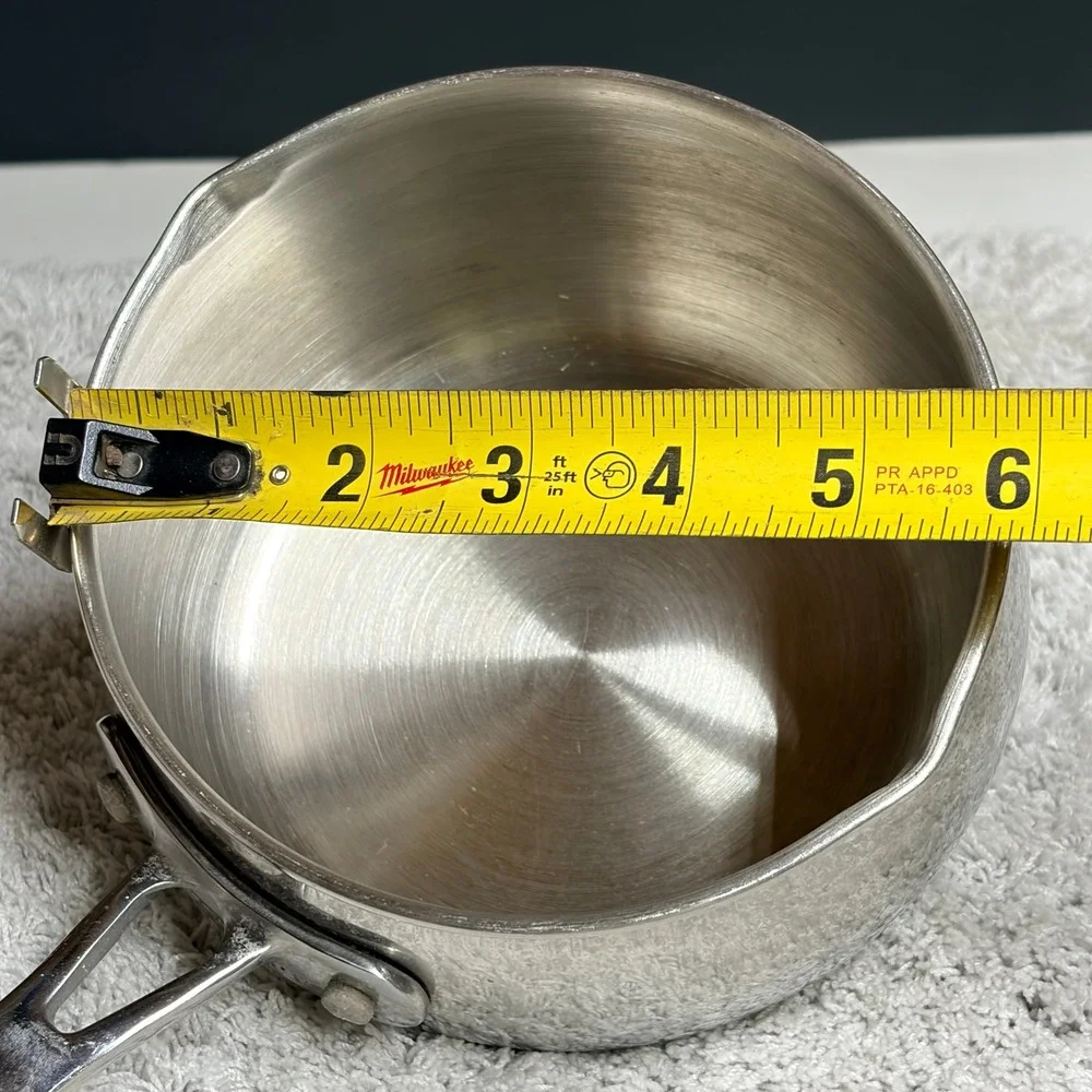 Biltmore For Your Home Stainless Steel 1.5 Qt Saucepan Vented Glass Lid 5.5in